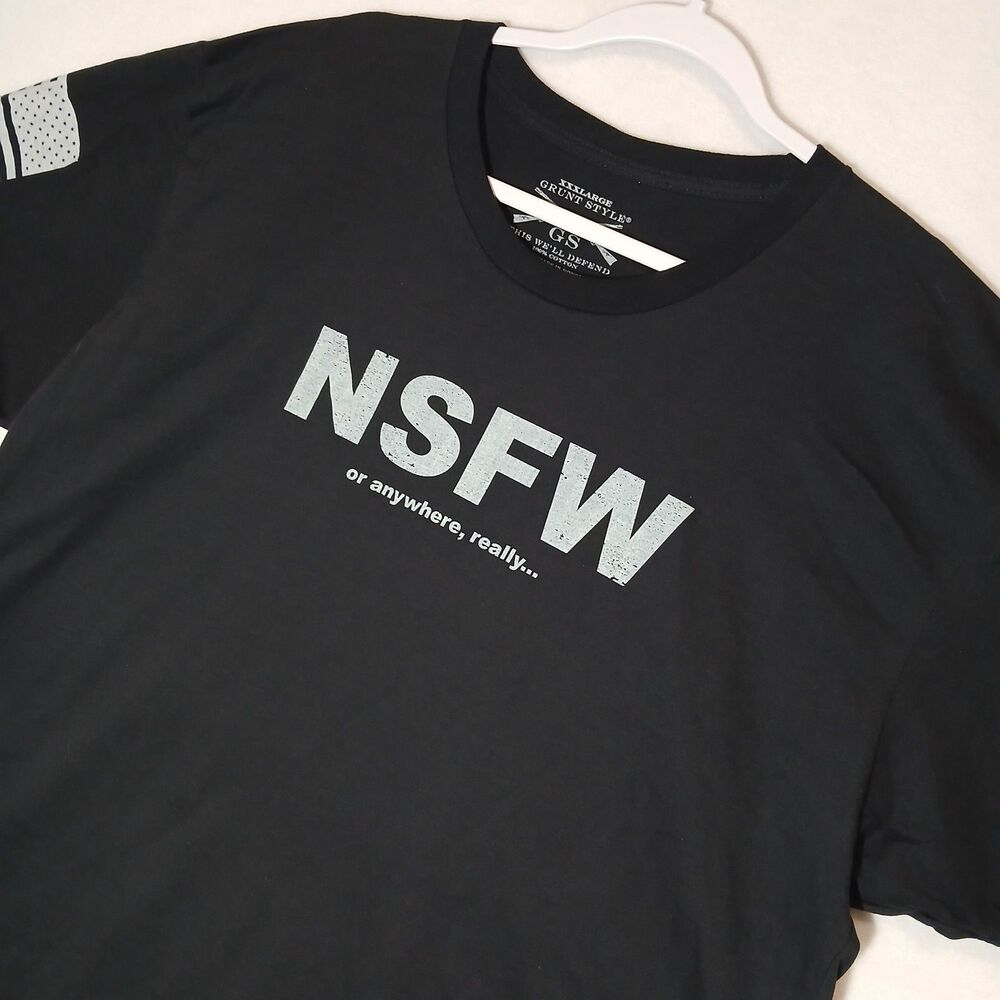 Grunt Style NSFW Or Anywhere, Really 3XL Athletic Fit T-shirt US 1776 #1147